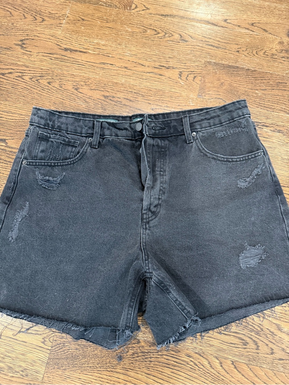 Women’s Wild Fable Black Distressed Denim Shorts size 14